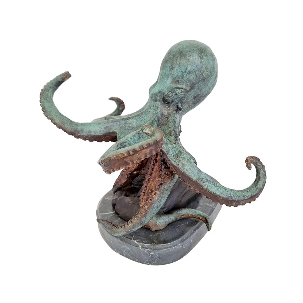Metal Octopus Sculpture