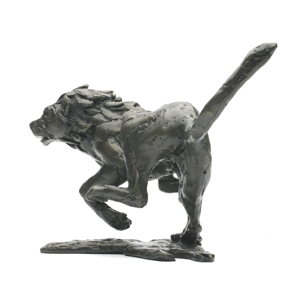 Metal Lion Statue