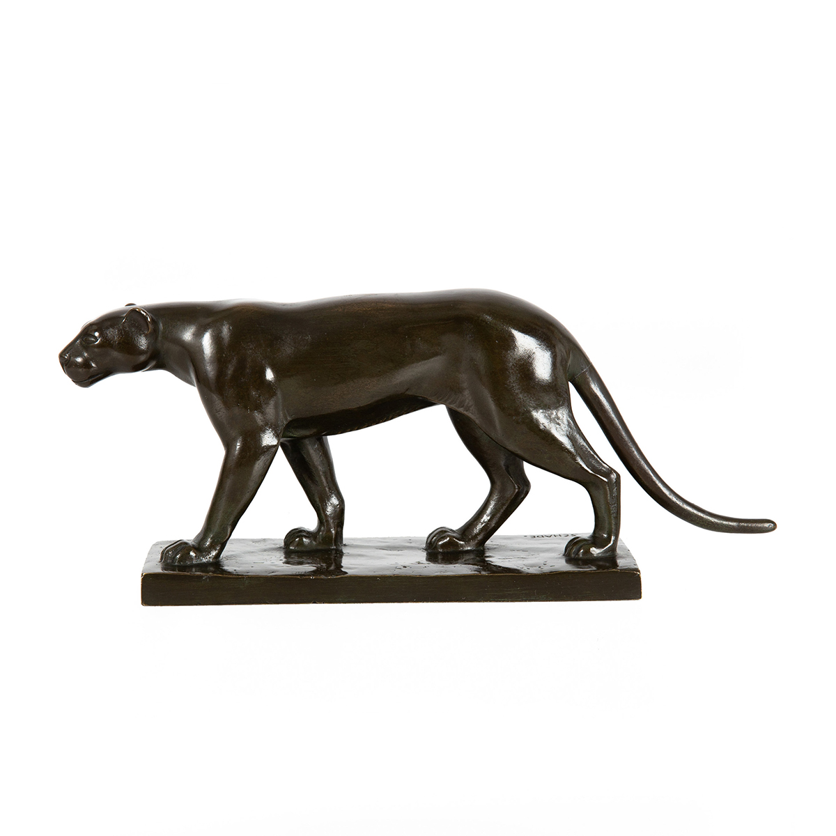 Bronze Panther Sculpture