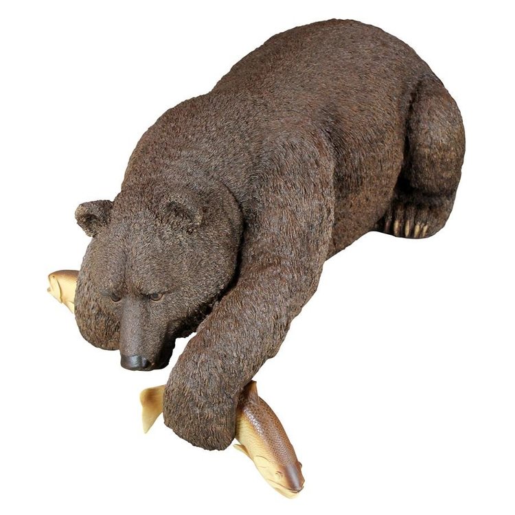 Fishing Bear Statue