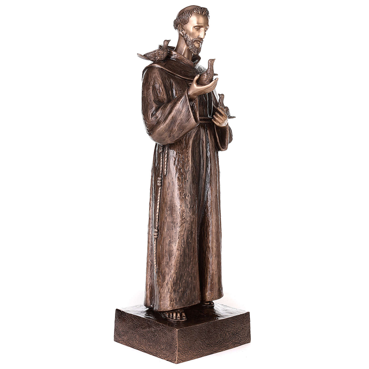 St Francis Statue with Birds