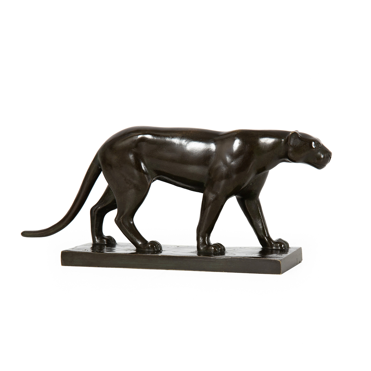 Bronze Panther Sculpture