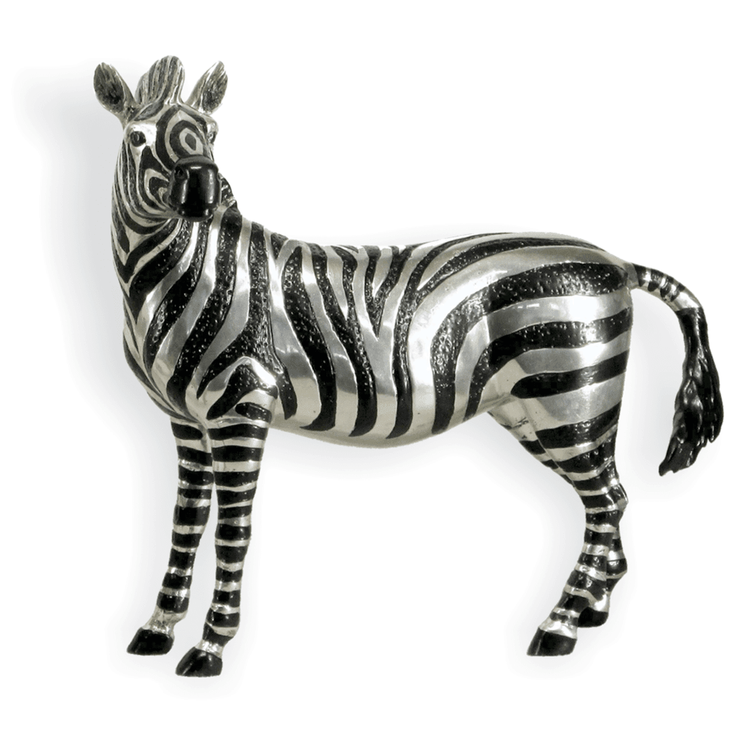 Metal Zebra Sculpture