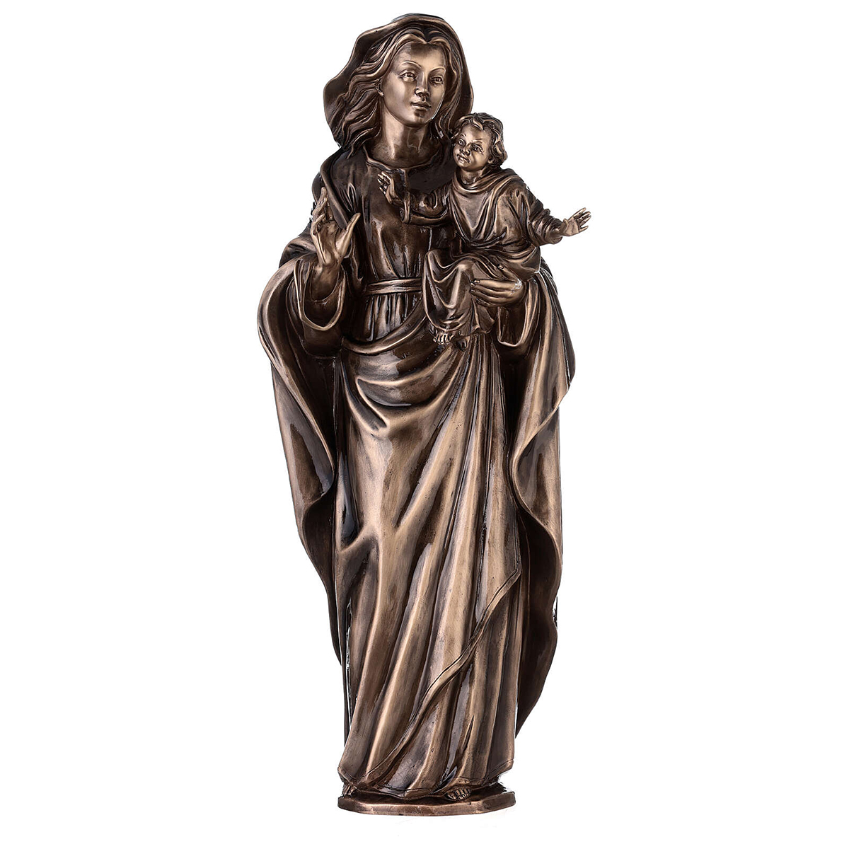 Virgin Mary Holding Jesus Sculpture