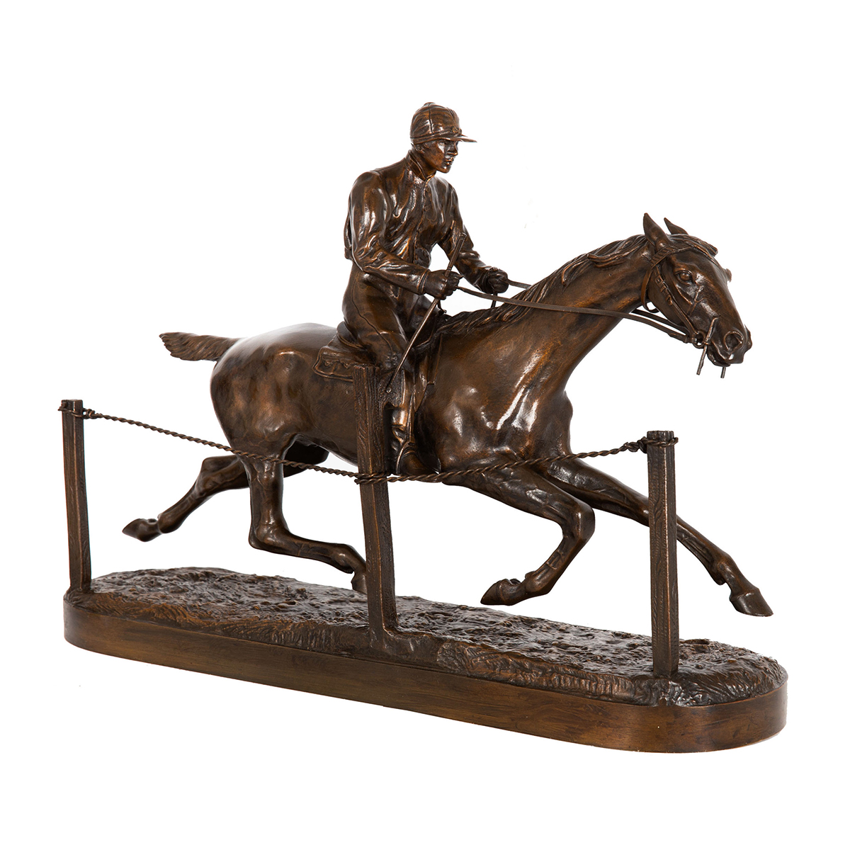 Horse and Jockey Figurines