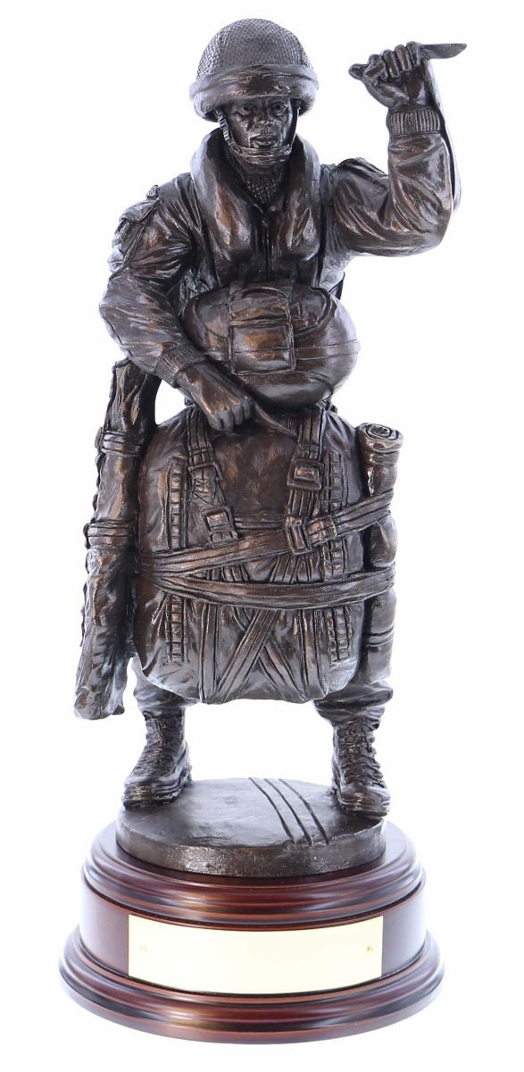 British Paratrooper Statue