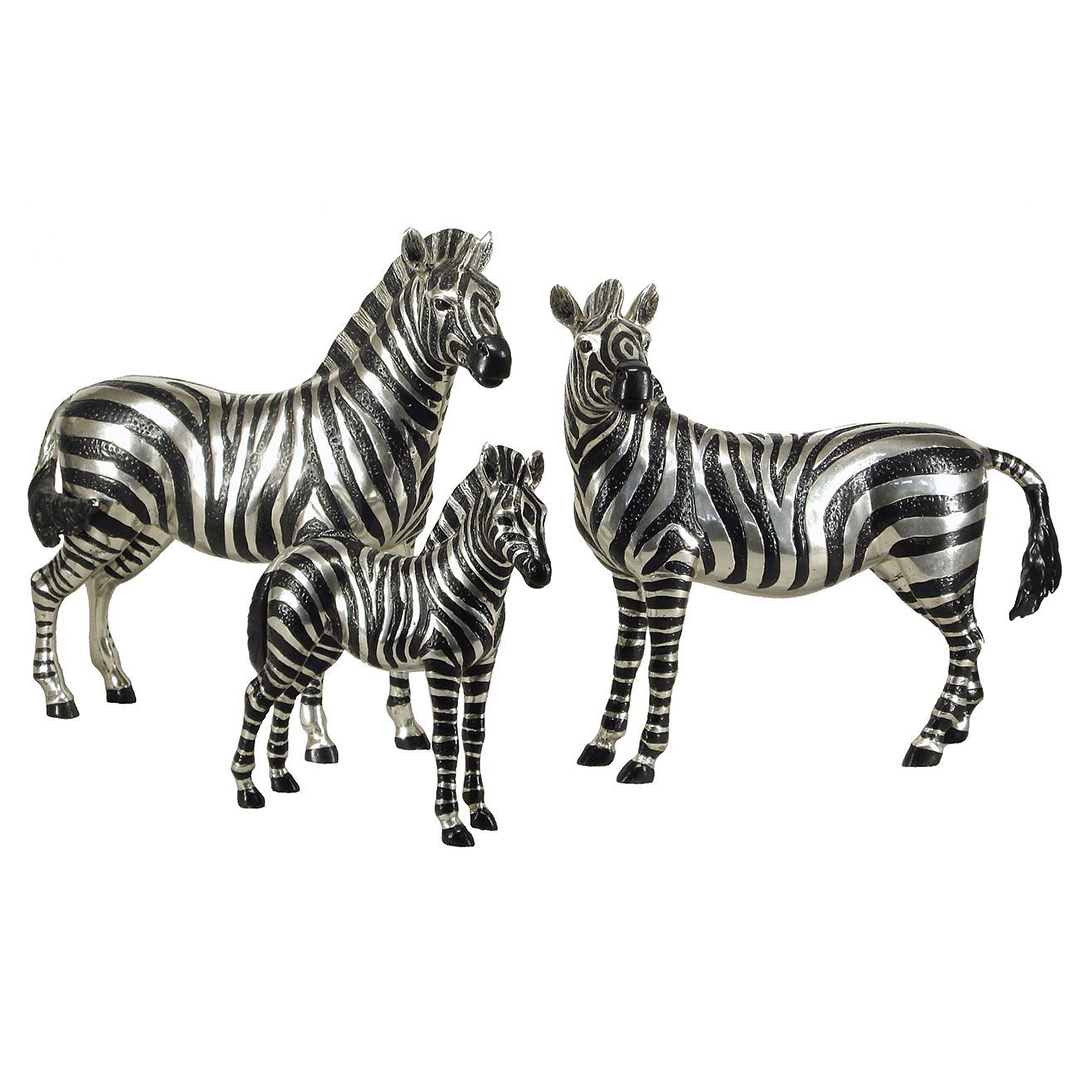 Metal Zebra Sculpture