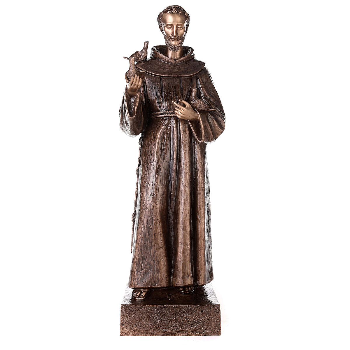 St Francis Statue with Birds