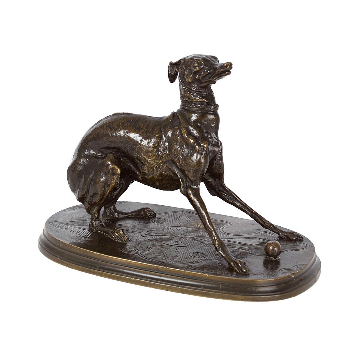 Bronze Whippet Sculpture