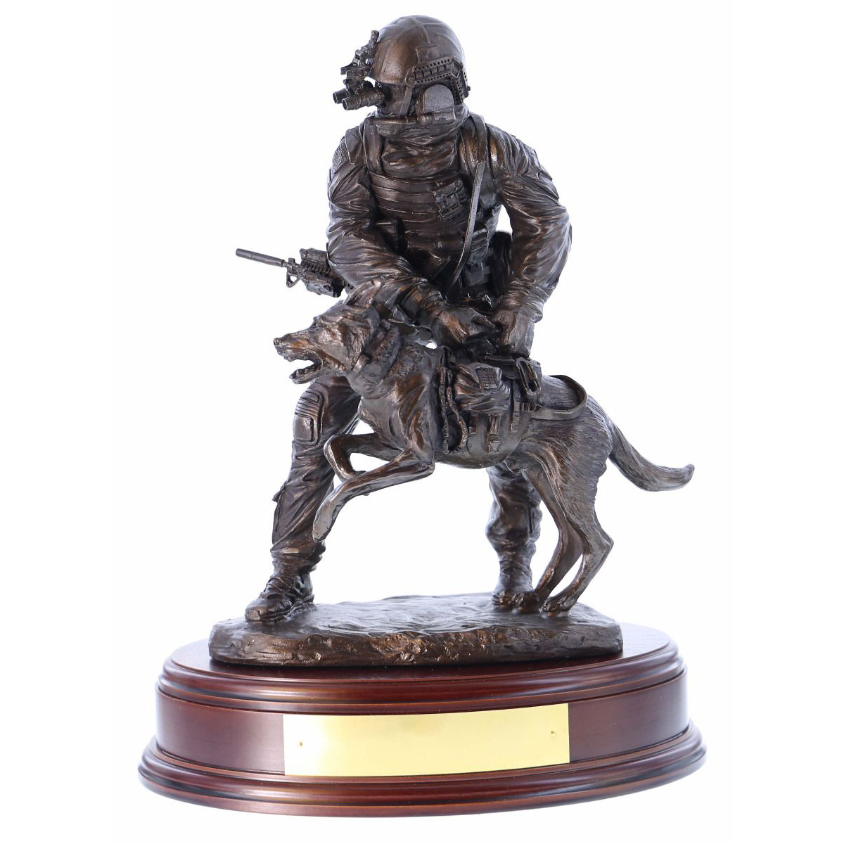 Soldier and Dog Statue