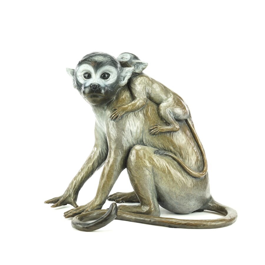 Metal Monkey Statue