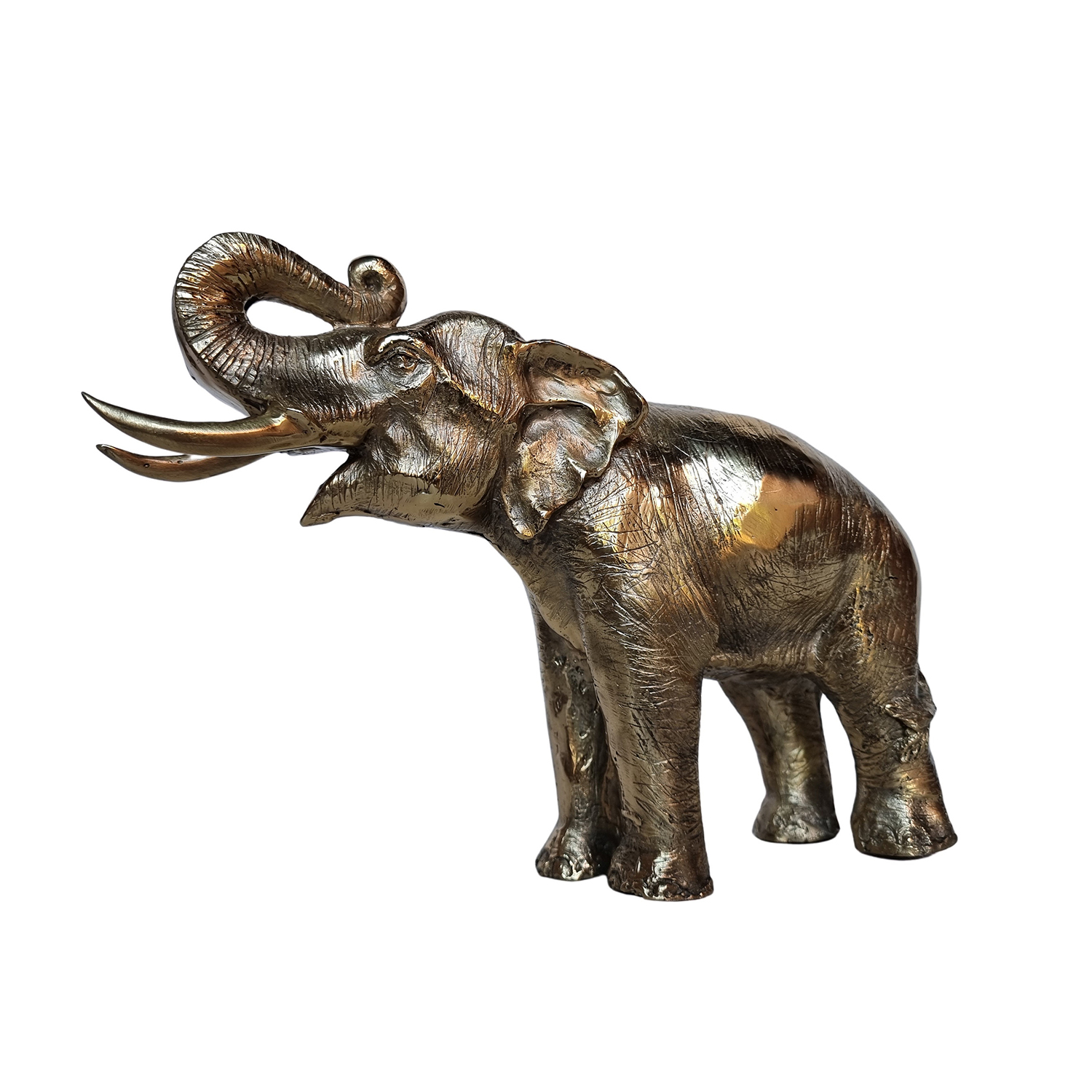 Small Bronze Elephant Statue