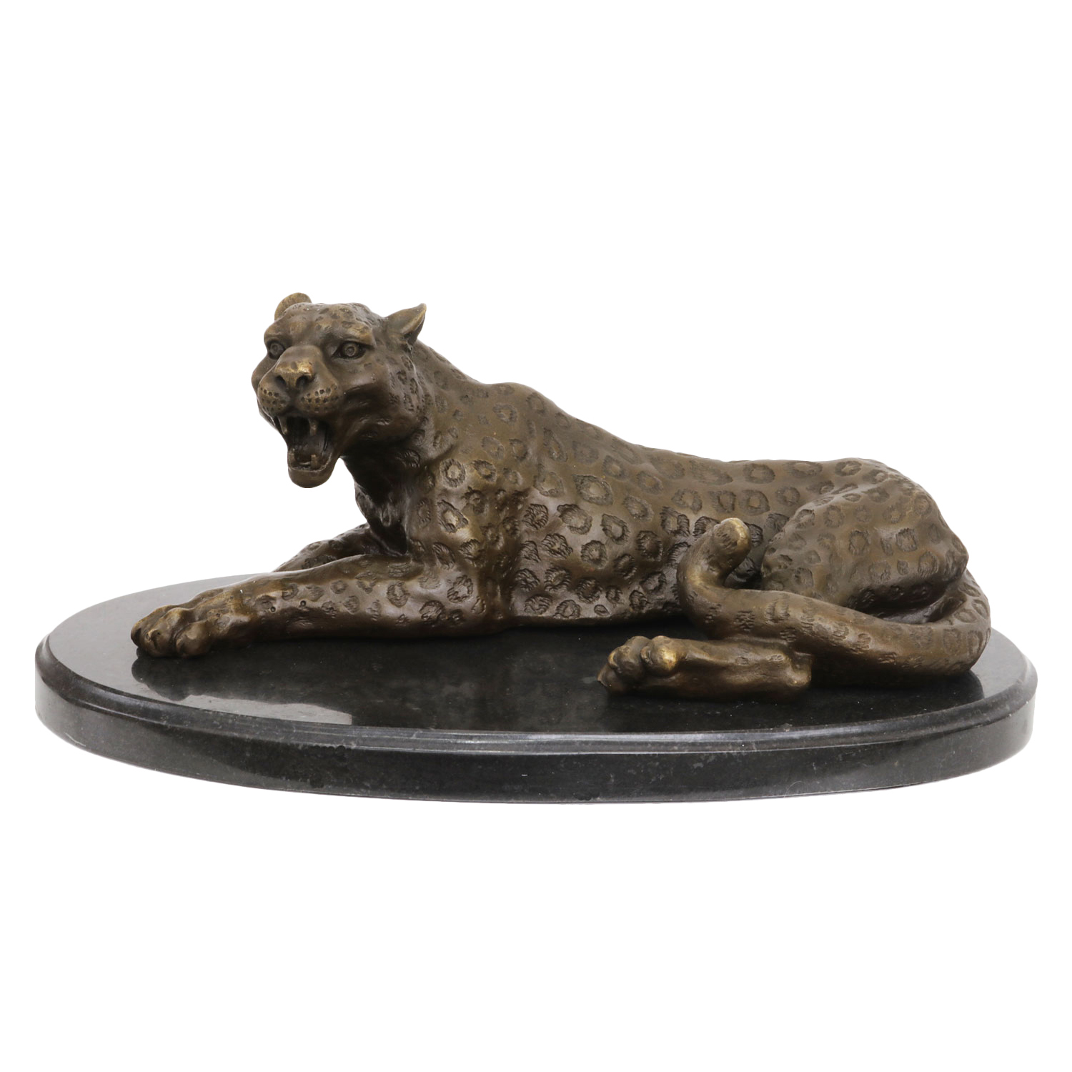 Bronze Leopard Statue