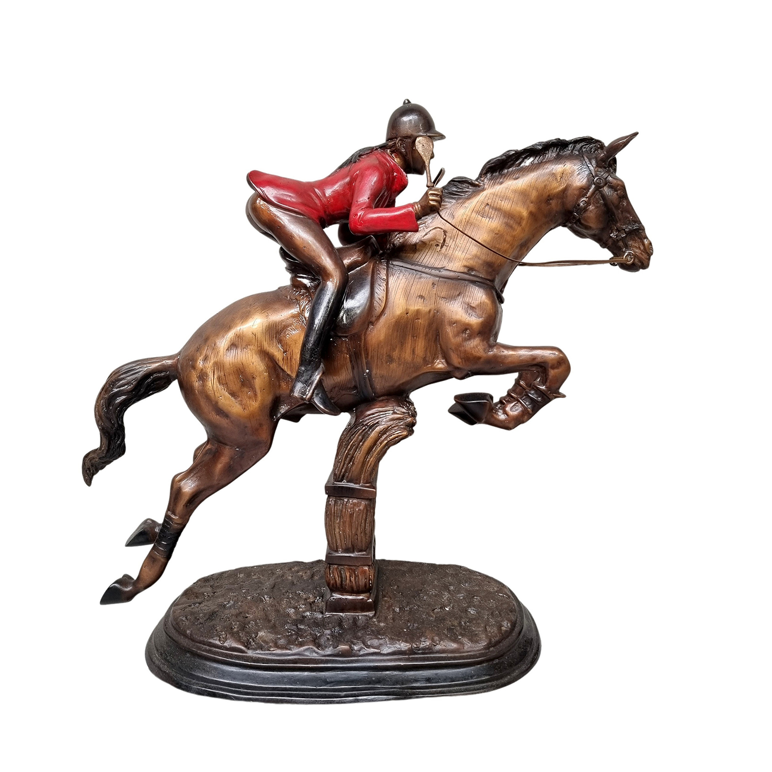 Race Horse and Jockey Figurines