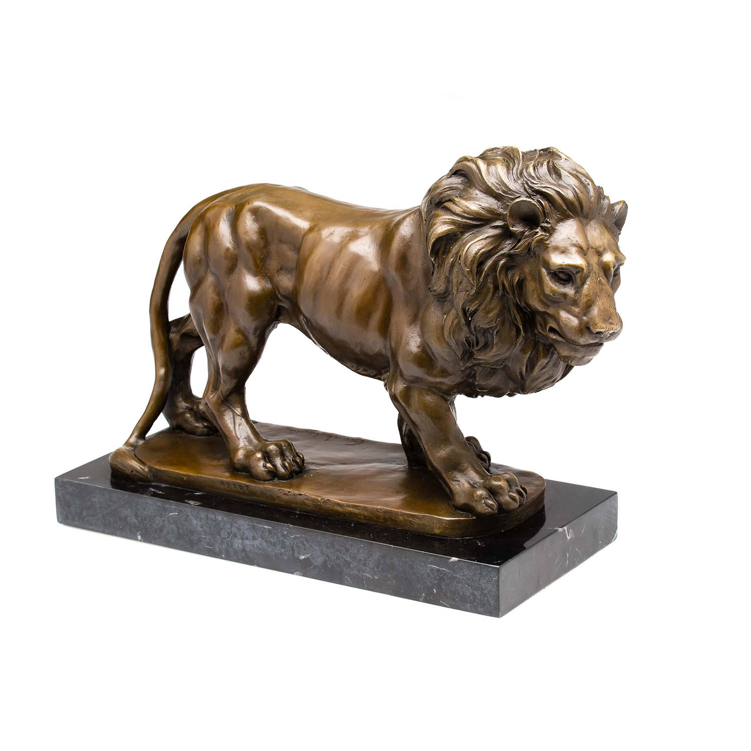 Bronze Lion Figurine