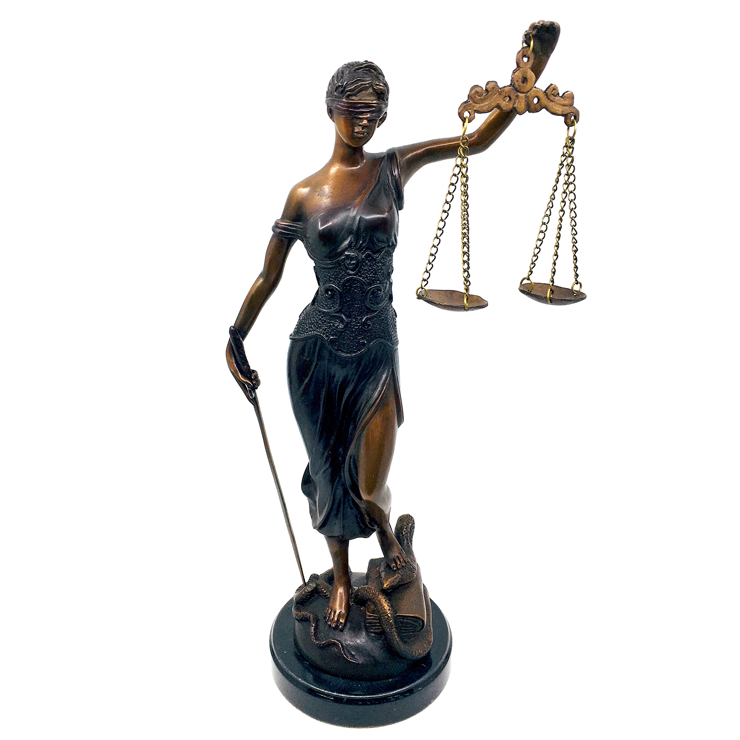 Bronze Lady Justice Statue