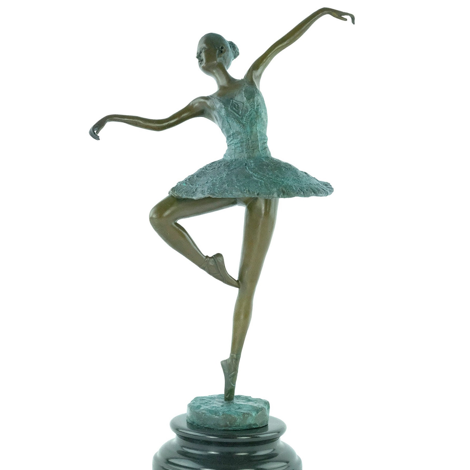 Metal Ballerina Sculpture