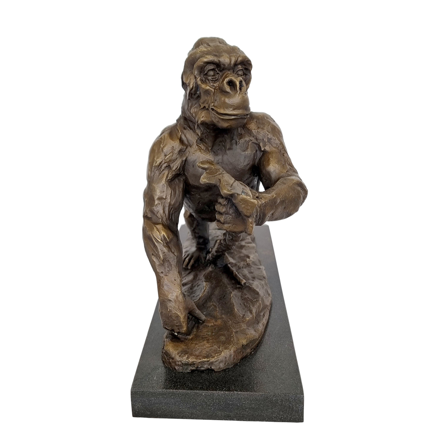 Silver Back Gorilla Statue