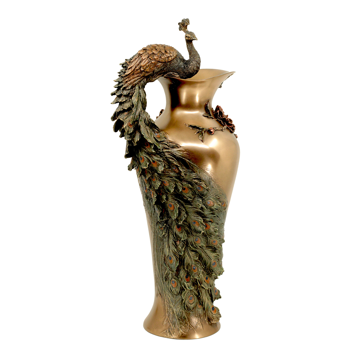 Antique Bronze Flower Vase