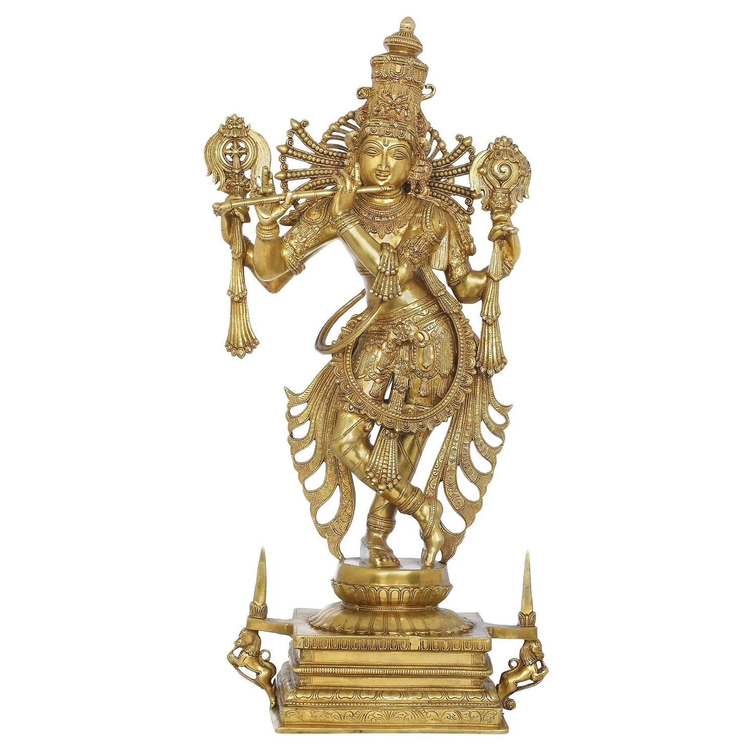 Brass Lord Krishna