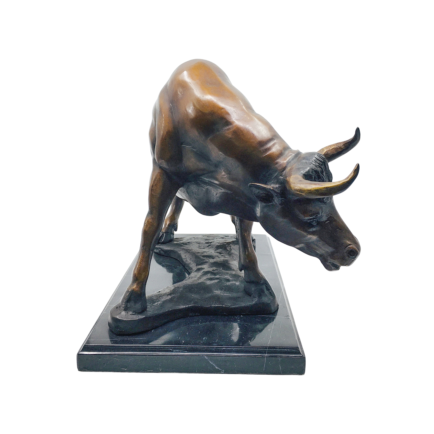 Charging Bull Desk Statue