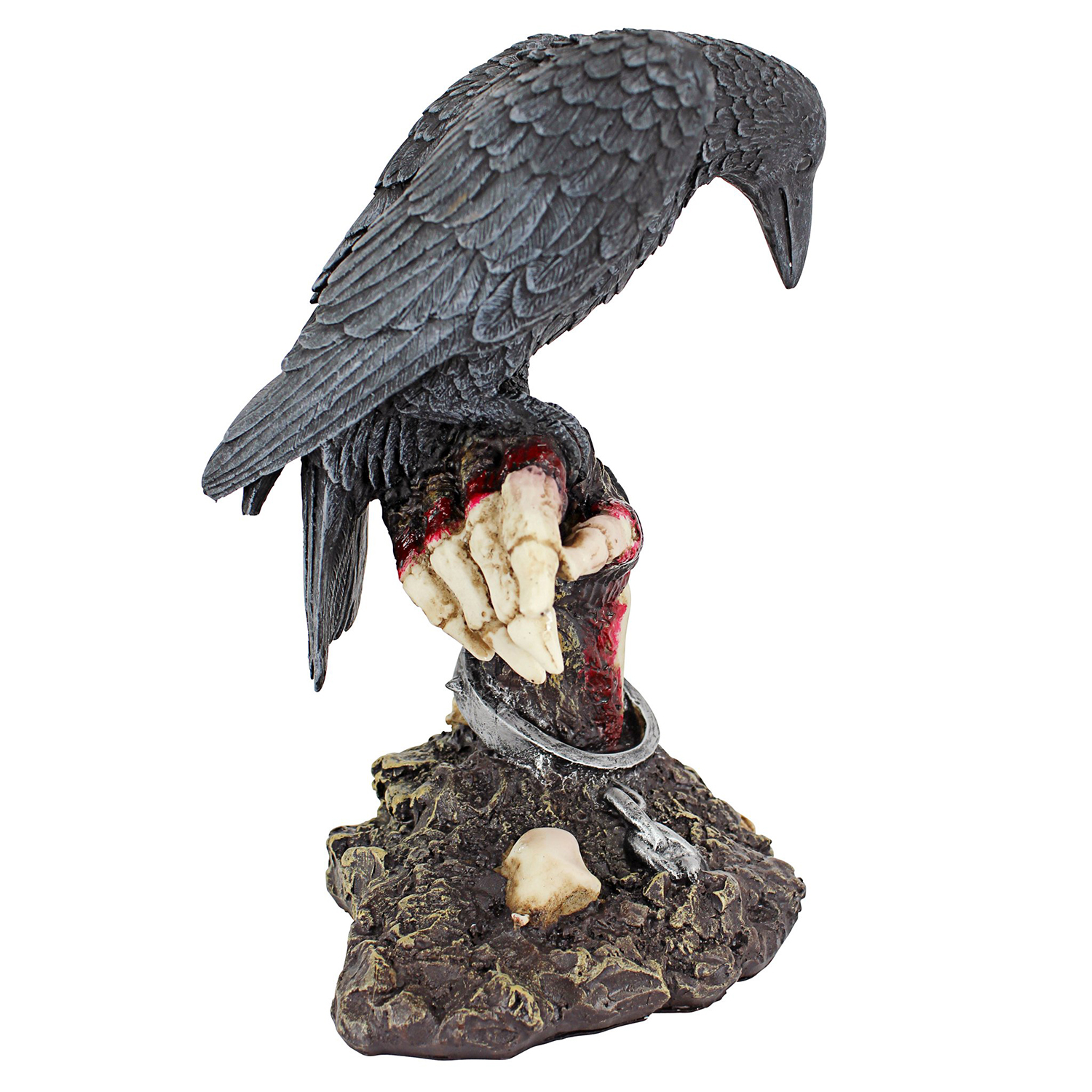 Halloween Raven Statue