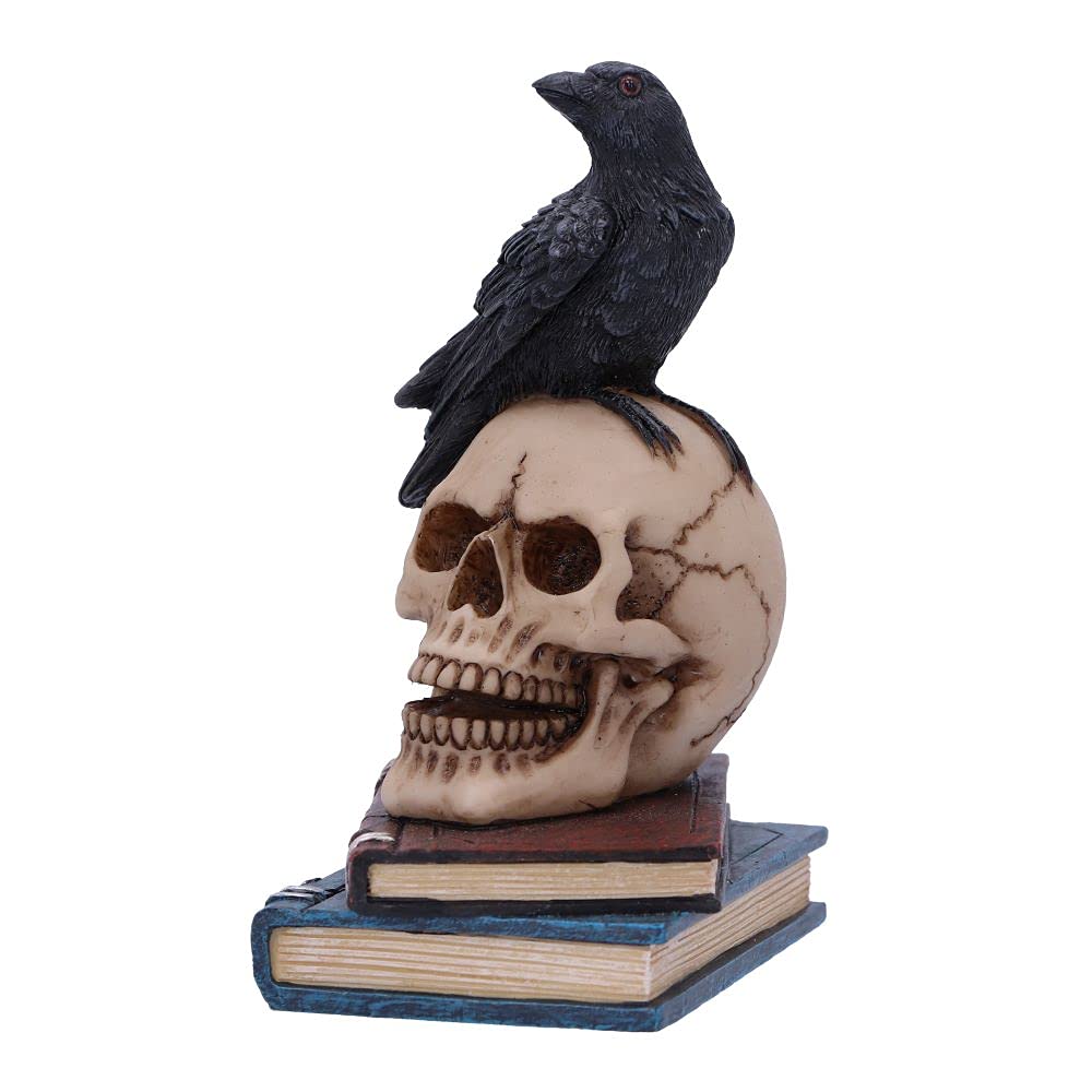 Raven Skull Statue