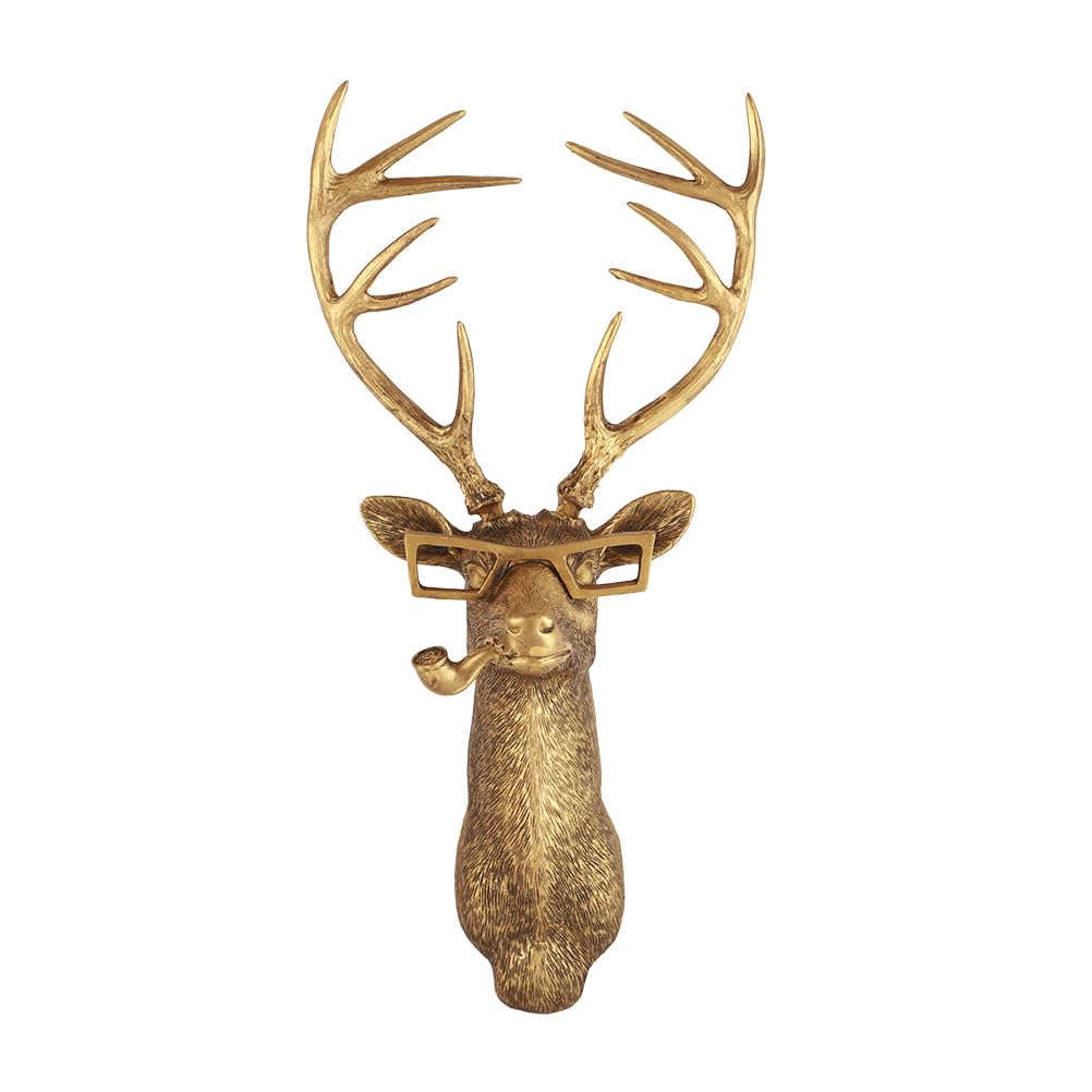 Brass Deer Head Wall Mount