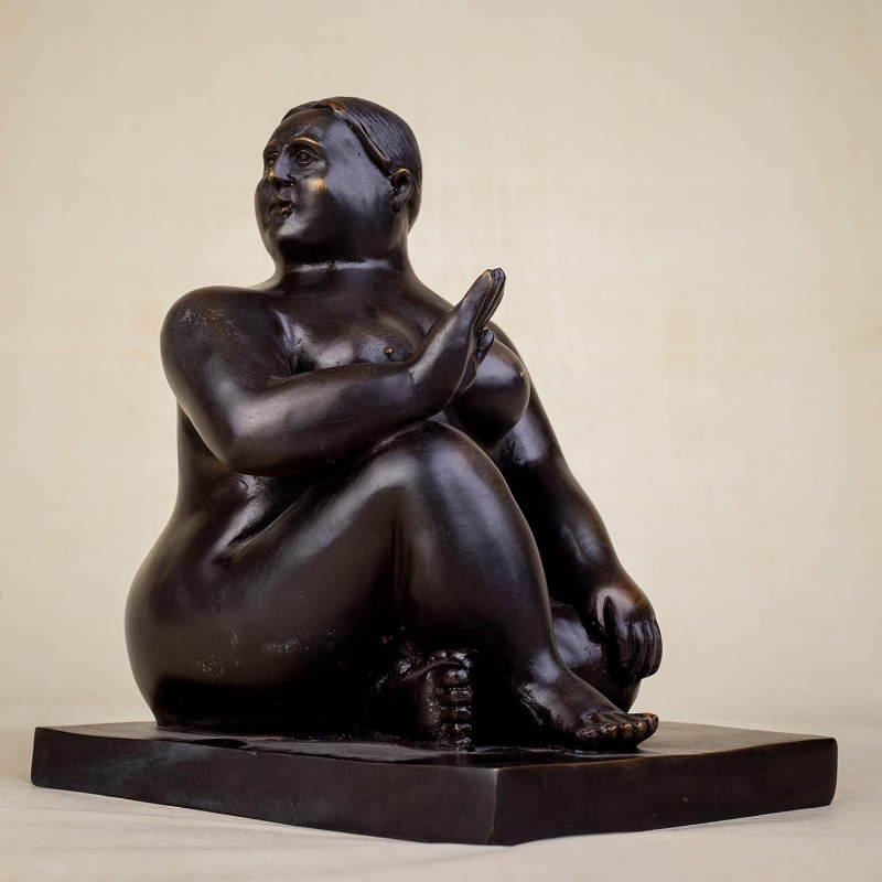 fat woman art sculpture