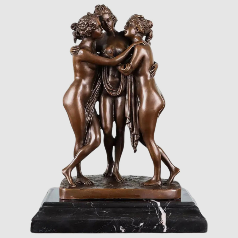 three muses sculpture