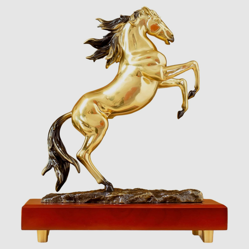 gold horse figurine