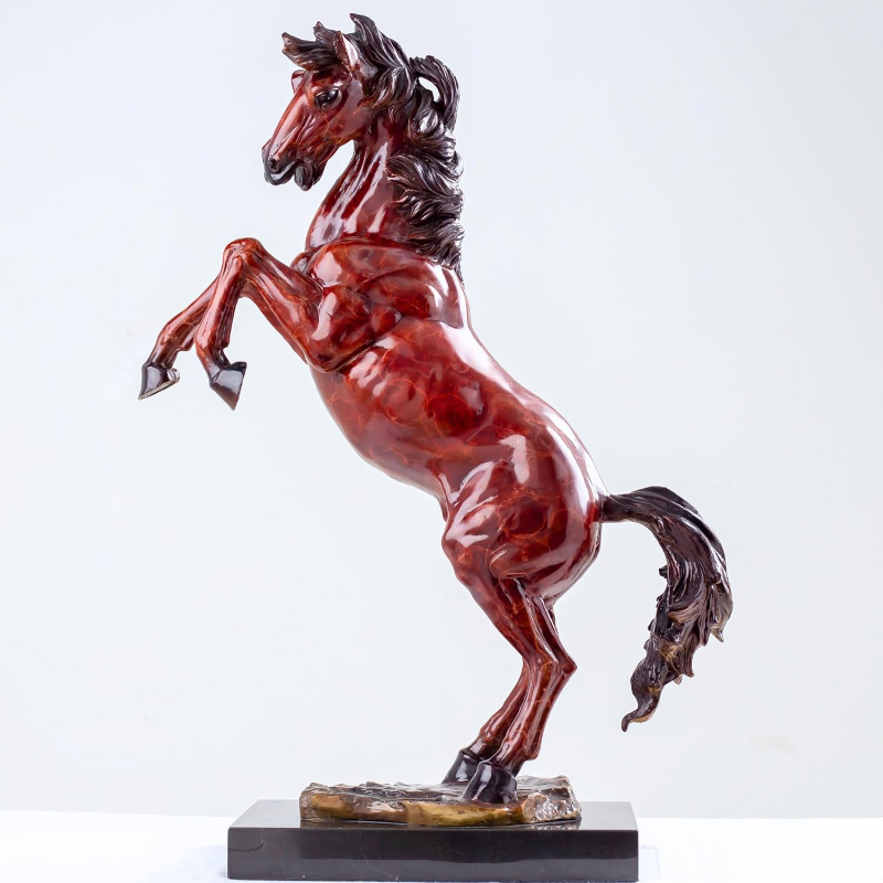 brass horse sculpture