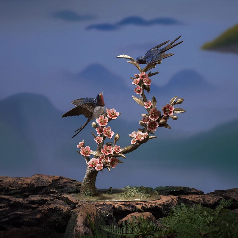 decorative bird statues