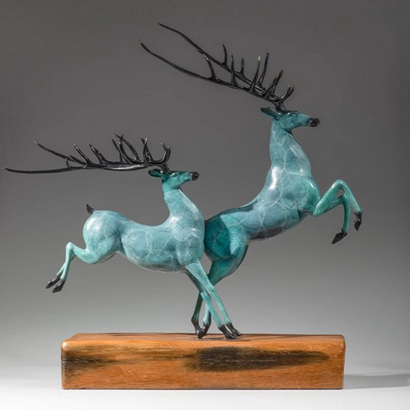 brass deer decor