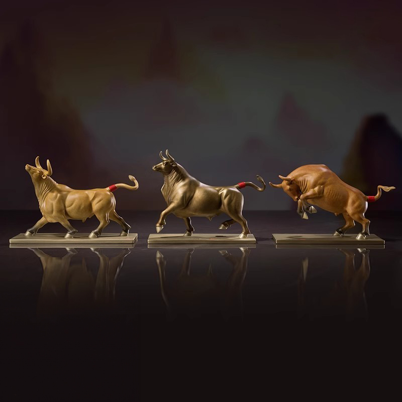 golden ox statue
