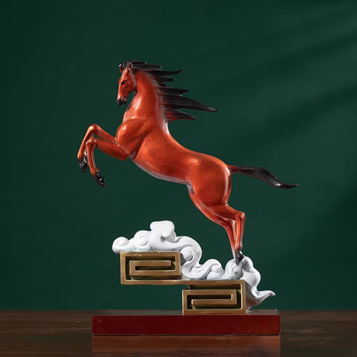small bronze horse sculpture
