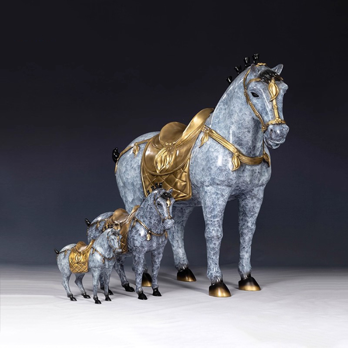 chinese bronze horse sculpture