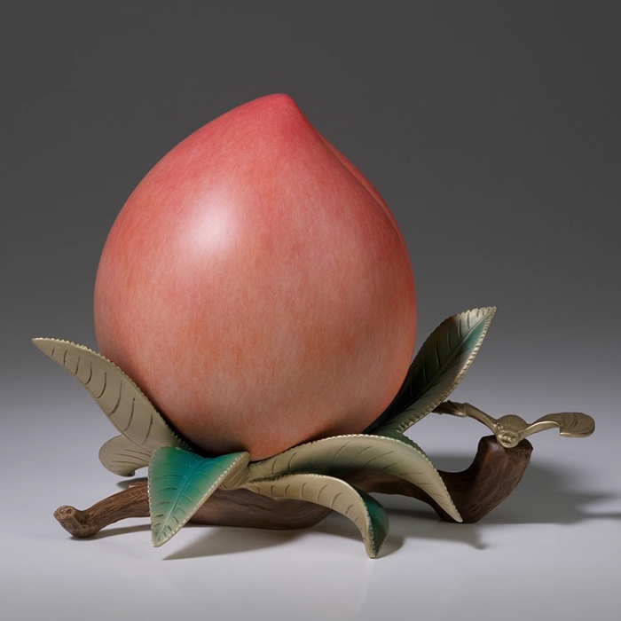 peach sculpture