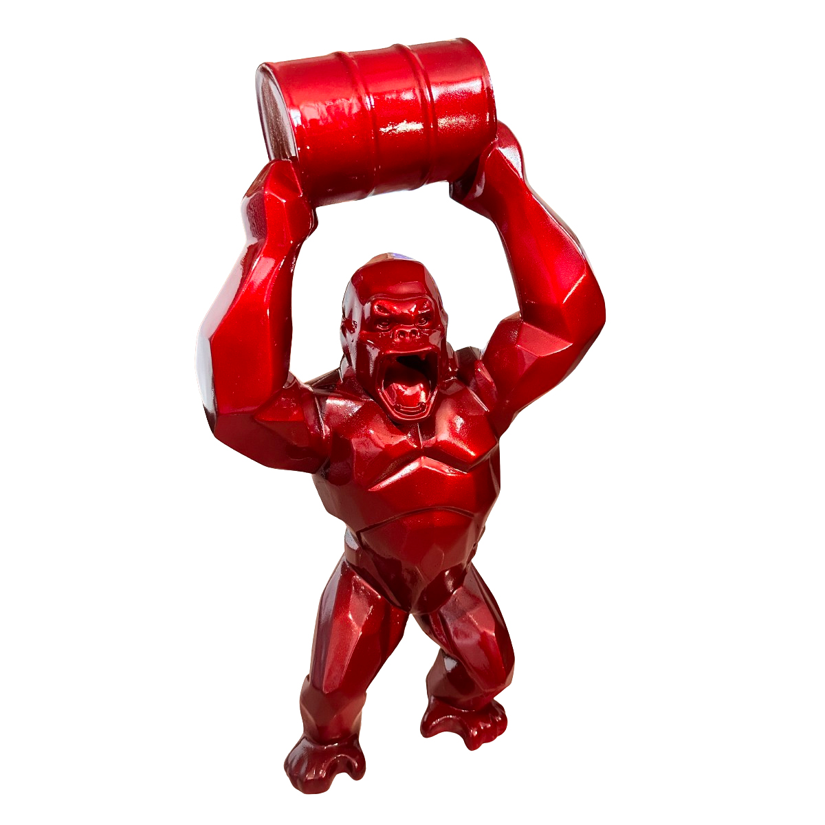 red king kong statue