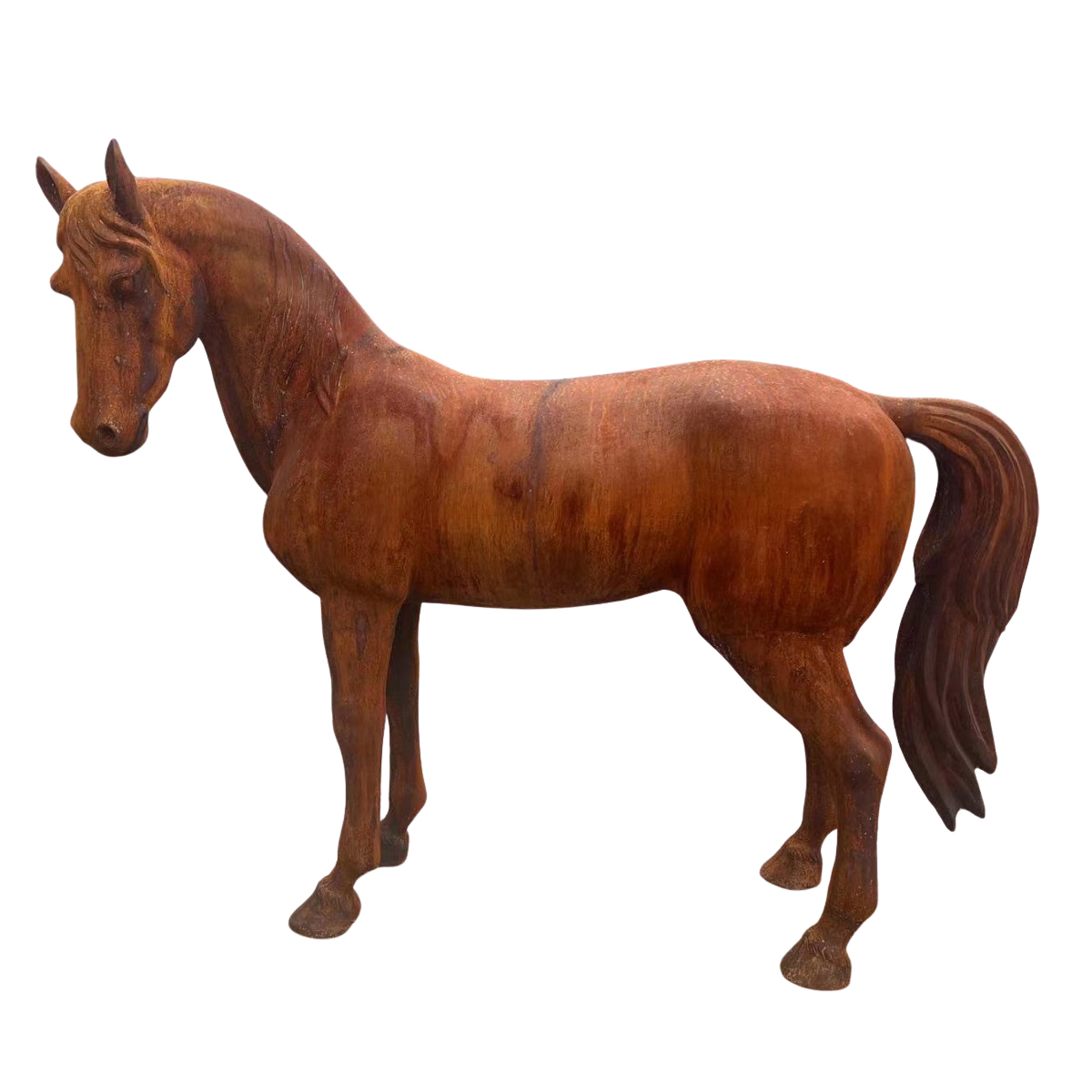 cast iron horse sculpture