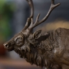 bronze deer sculpture
