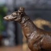 standing greyhound sculpture
