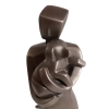 man and dog statue
