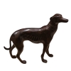 bronze dog sculpture