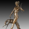 diana with hunting dog