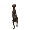 bronze dog figurine