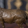 bronze stand deer statue