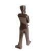 man and dog statue