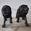 copper lion statue