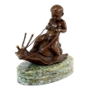 Boy Riding On Snail Statue